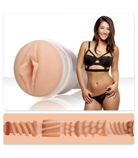 Мастурбатор вагина в колбе Eva Lovia Fleshlight, киберкожа, бежевый, 23 см - No Taboo