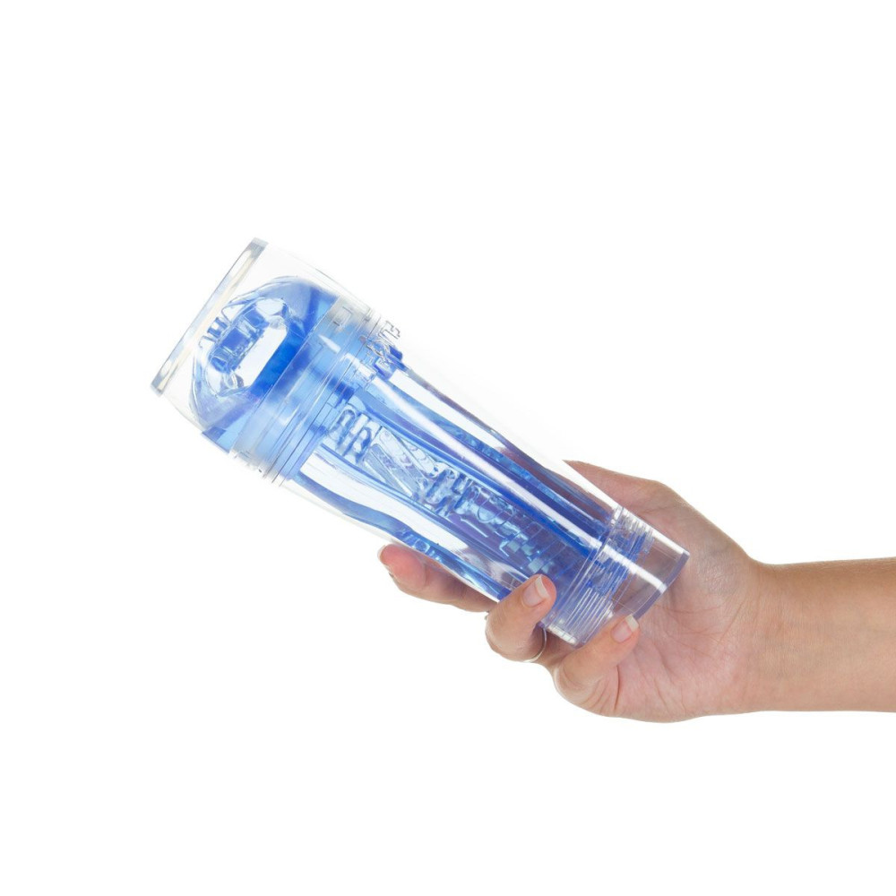 Мастурбатор хай-тек в колбе Fleshlight Flight Commander, киберкожа, голубой, 20 х 9 см фото №6 — секс игрушки: Украина, NO TABOO