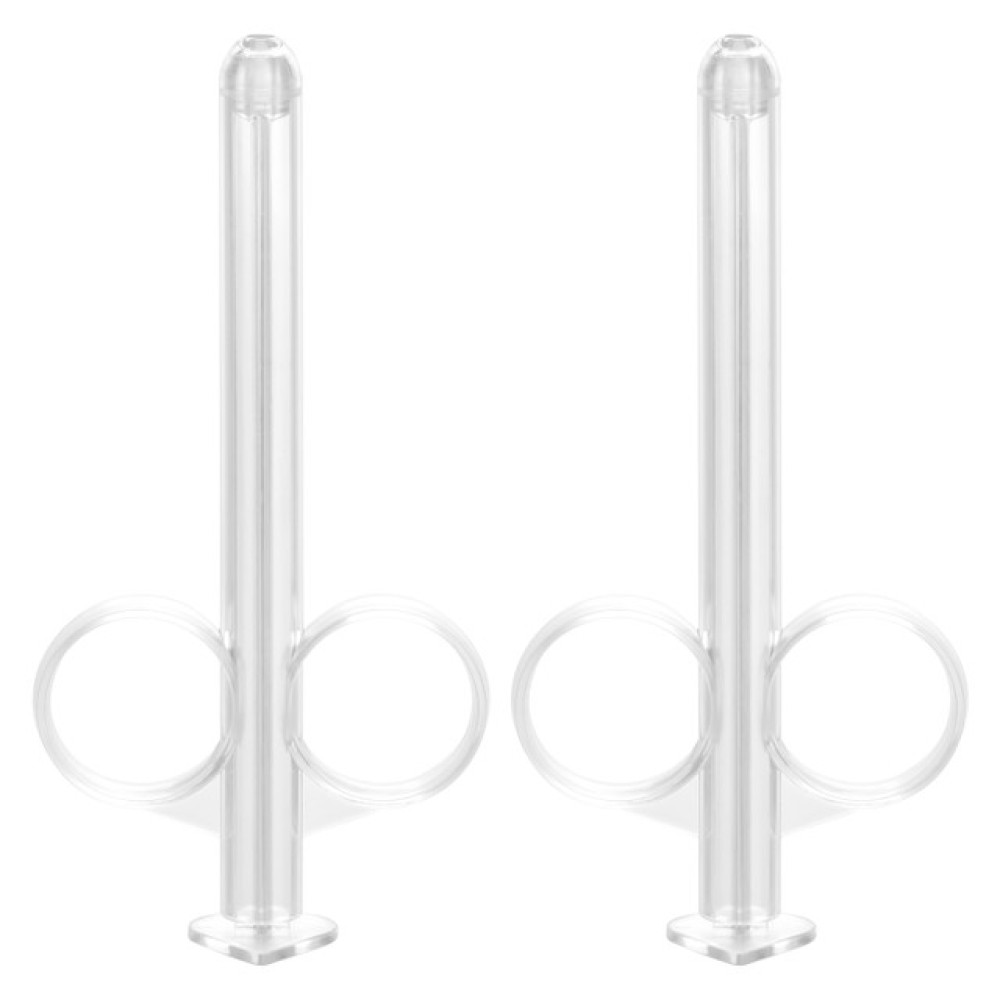 Набор шприцов для нанесения лубриканта Lube Tube California Exotics, прозрачные, 2 шт. фото №3 — секс игрушки: Украина, NO TABOO