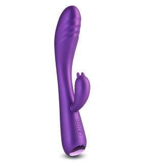 Вібратор-кролик Royals Duchess NS Novelties, силіконовий, фіолетовий, 21 х 3.5 см - No Taboo