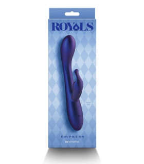 Вібратор-кролик Royals Divine NS Novelties, силіконовий, фіолетовий, 19 х 3.2 см - No Taboo