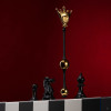 Вагинальные шарики The Chess Queen UPKO The Chess Collection металлические, черно-золотые, 22 х 2.5 см фото №1 — секс игрушки: Украина, NO TABOO