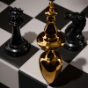 Анальная пробка в виде шахматной фигуры UPKO The Chess Collection Chess King металлическая, золотая, 14 х 4.5 см фото №3 — секс игрушки: Украина, NO TABOO