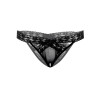 Трусики сексуальные с интимным вырезом One Size Alessandra Daring Intimates, черные, фото №3 — секс шоп Украина, NO TABOO