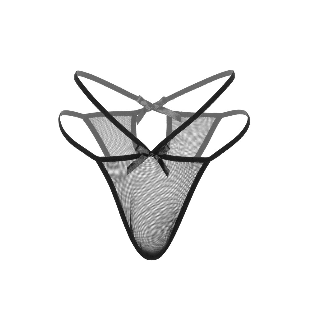 Трусики эротичные сетчатые S/M Scarlett Daring Intimates, черные, фото №3 — секс шоп Украина, NO TABOO