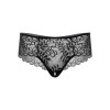 Трусики эротичные кружевные с интимными вырезом S/M Ella Daring Intimates, черные, фото №3 — секс шоп Украина, NO TABOO