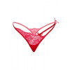 Стринги эротичные кружевные S/M Gina Daring Intimates, красные, фото №3 — секс шоп Украина, NO TABOO