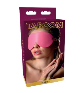 Маска на глаза Malibu Taboom, из веганской кожи, розовая - No Taboo