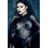 Чокер M с надписью Bitch от UPKO, из кожи, черный с золотой фурнитурой, фото №13 — секс шоп Украина, NO TABOO