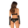 Перчатки сексуальные ажурные One Size A772 Obsessive, черные, фото №2 — секс шоп Украина, NO TABOO