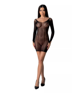 Платье сексуальное ажурное One Size BS101 Passion, черное - No Taboo