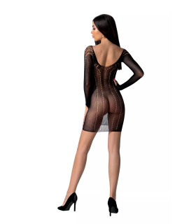 Платье сексуальное ажурное One Size BS101 Passion, черное - No Taboo