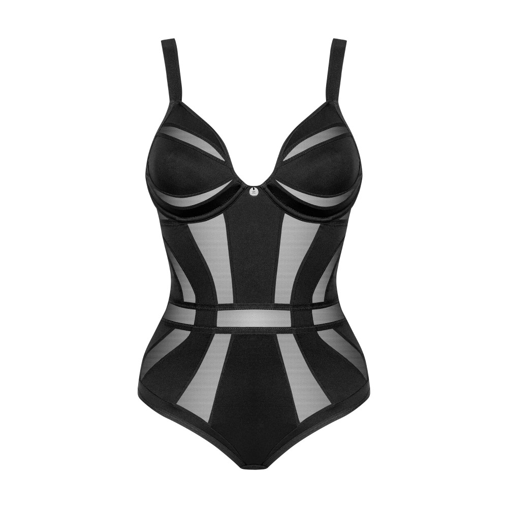 Боди сексуальное XS/S Chic Amoria Obsessive, черное, фото №3 — секс шоп Украина, NO TABOO