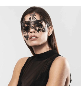 Самоклеюча вінілова маска Sybille Bijoux Indiscrets, чорна, One Size - No Taboo