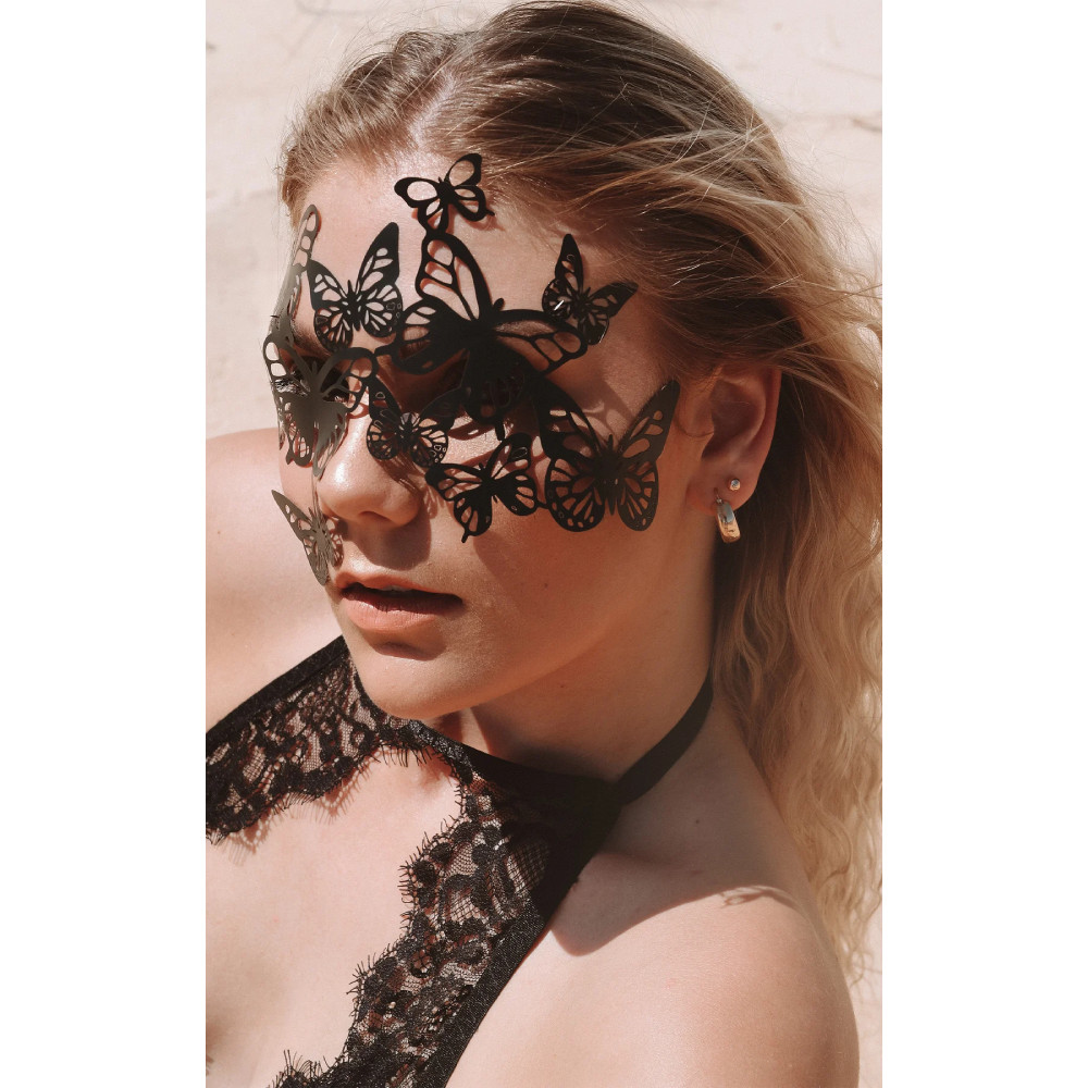 Самоклеящаяся виниловая маска Sybille Bijoux Indiscrets, черная, One Size, фото №9 — секс шоп Украина, NO TABOO