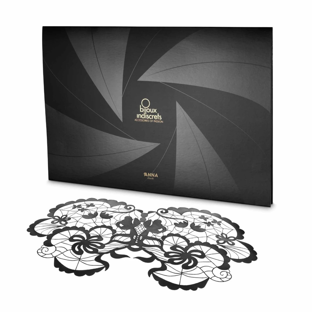 Самоклеящаяся виниловая маска Anna Bijoux Indiscrets, черная, One Size, фото №6 — секс шоп Украина, NO TABOO