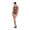 Боди эротичное с интимным вырезом One Size BS086 Passion, черное, фото №1 — секс шоп Украина, NO TABOO