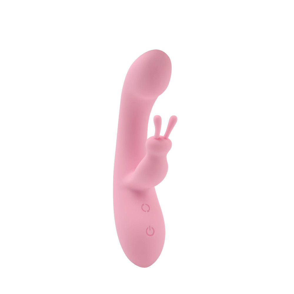 Вибратор-кролик Jumping Rabbit Aphrovibe Chisa, силиконовый, розовый, 19.5 х 3.6 см фото №0 — секс игрушки: Украина, NO TABOO