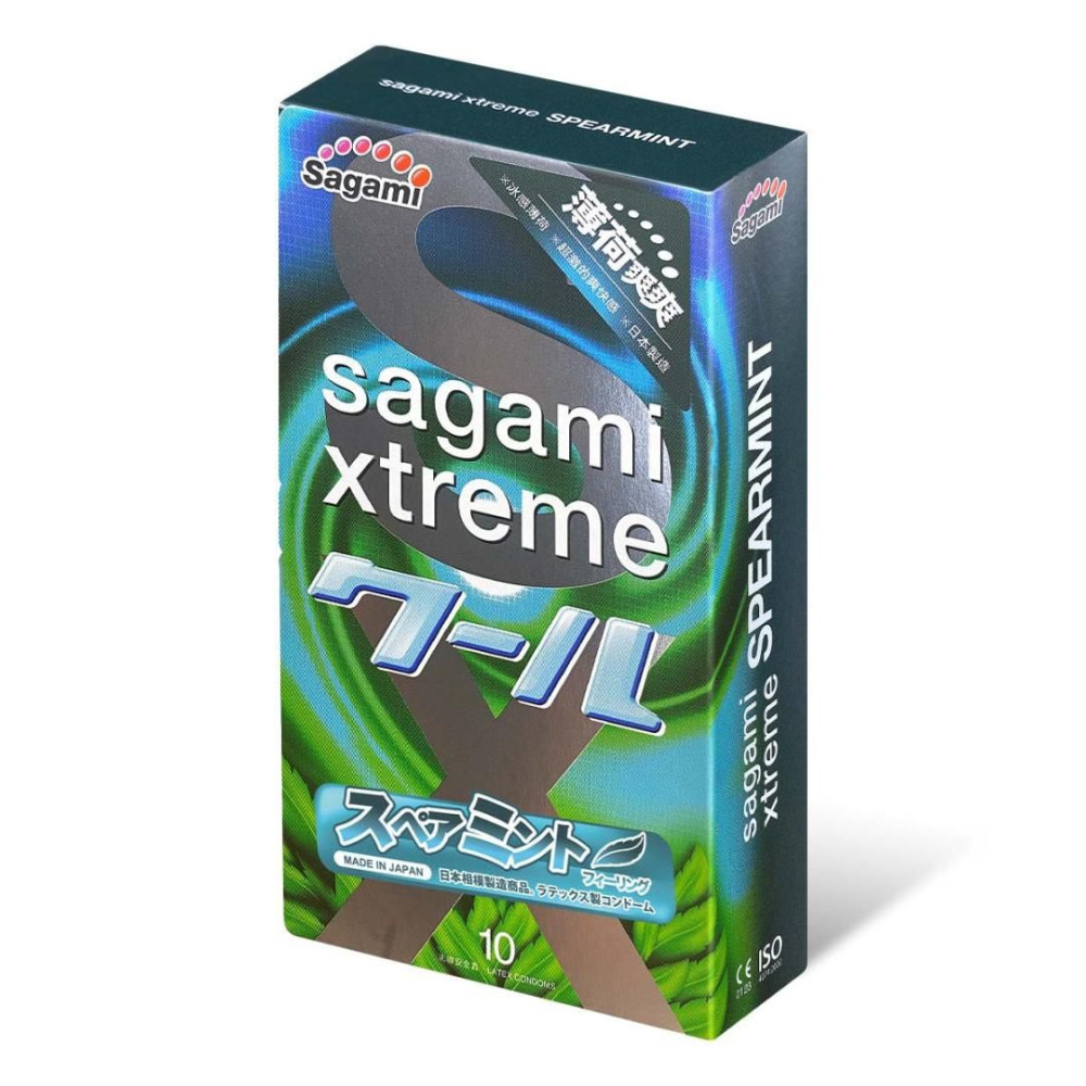 Презервативы латексные Sagami Xtreme Mint, 10 шт, фото №0 — секс шоп Украина, NO TABOO