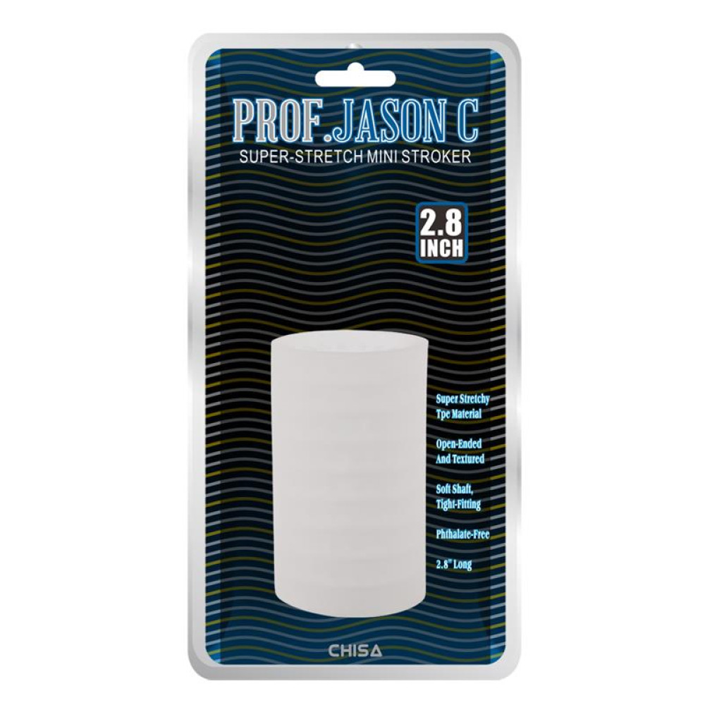 Мастурбатор хай-тек рельефный Prof Jason C Chisa, белый, 9 х 4.3 см фото №2 — секс игрушки: Украина, NO TABOO