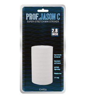 Мастурбатор хай-тек рельефный Prof Jason C Chisa, белый, 9 х 4.3 см - No Taboo