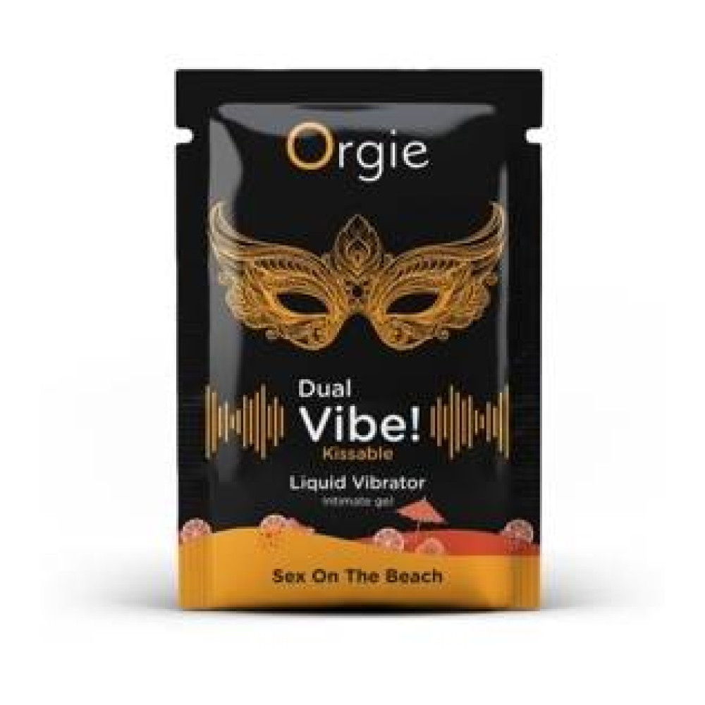 Пробник жидкого вибратора Orgie Dual Vibe со вкусом Секс на пляже, 1 мл (220974)