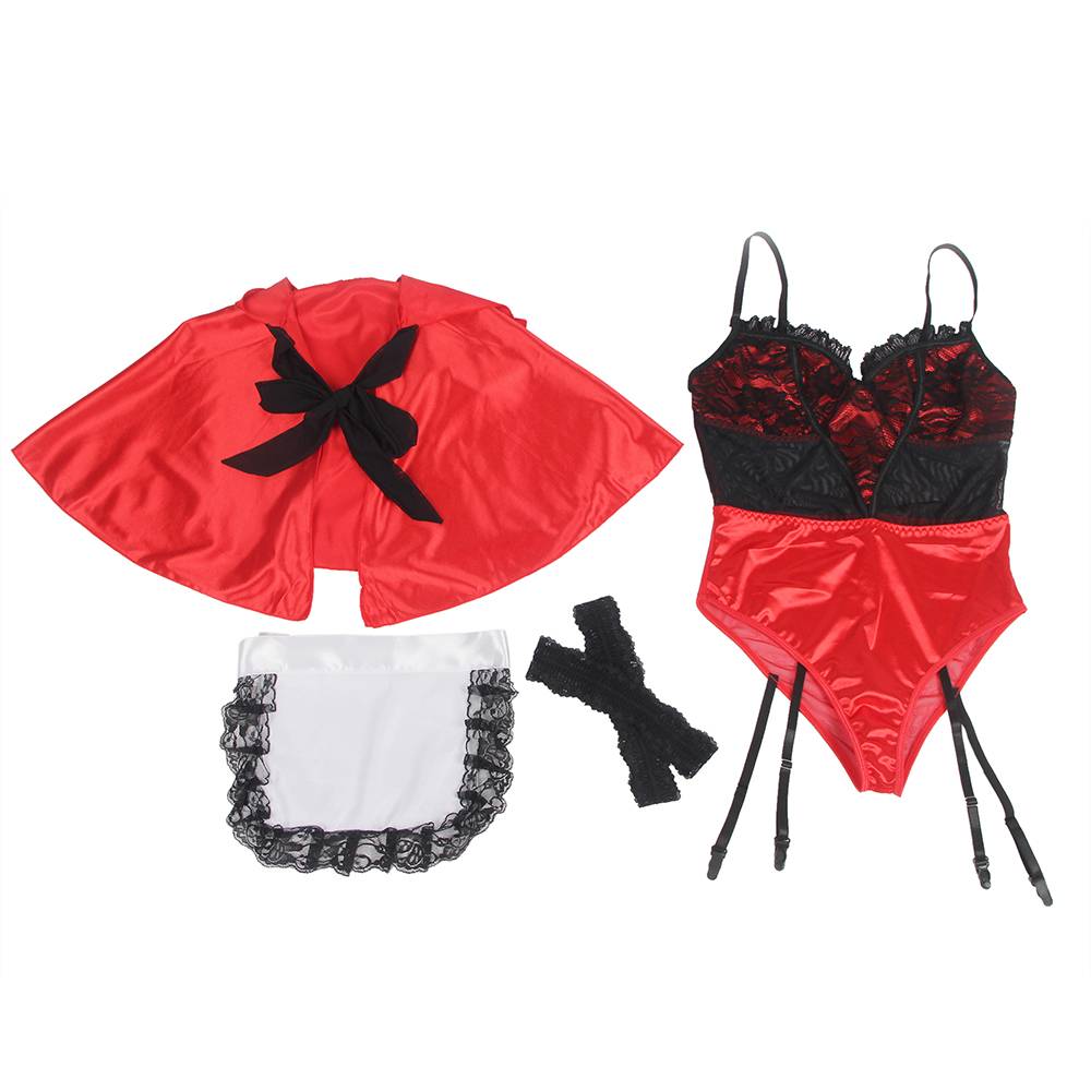 Костюм Красной Шапочки Star Night Red Riding Hood XS-S, красно-черный, фото №5 — секс шоп Украина, NO TABOO