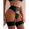 Пояс для чулок и трусики Star Night Sexy Stretch XS-S, черные, фото №3 — секс шоп Украина, NO TABOO