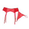 Пояс для чулок и трусики Star Night Sexy Stretch XS-S, красные, фото №4 — секс шоп Украина, NO TABOO