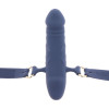  Кляп в виде пениса Taboom Silicone Supreme, силиконовый, синий, 3.5 см, фото №5 — секс шоп Украина, NO TABOO