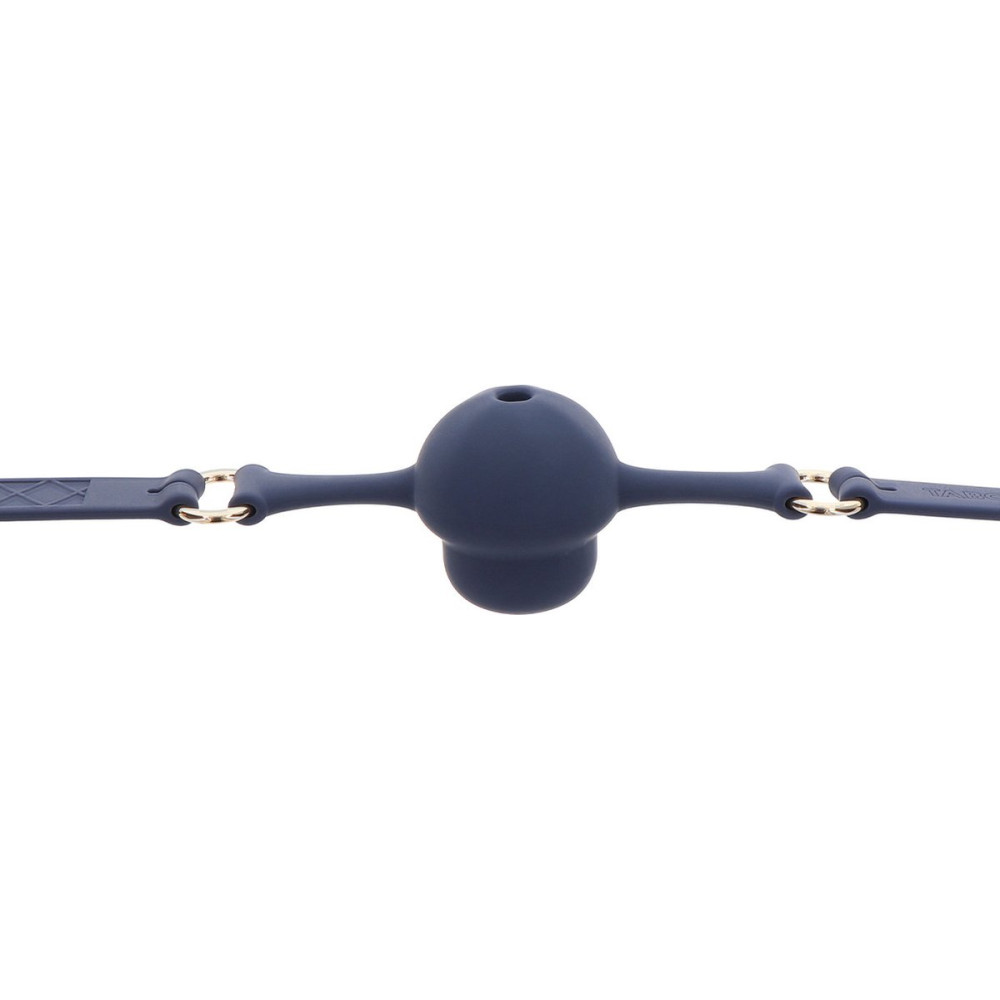 Кляп-шарик Taboom Silicone Supreme, силиконовый, синий, 4.3 см, фото №4 — секс шоп Украина, NO TABOO