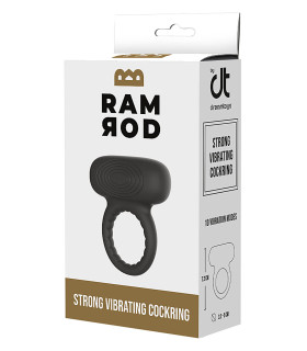 Эрекционное виброкольцо Dreamtoys Ramrod силиконовое, черное, 7.2 х 5 см - No Taboo