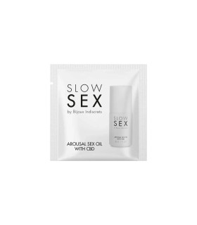 Пробник масло для эротического массажа CBD Slow Sex Bijoux Indiscrets, 2 мл - No Taboo