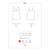 Сорочка эротическая полупрозрачная, L/XL, фото №7 — секс шоп Украина, NO TABOO