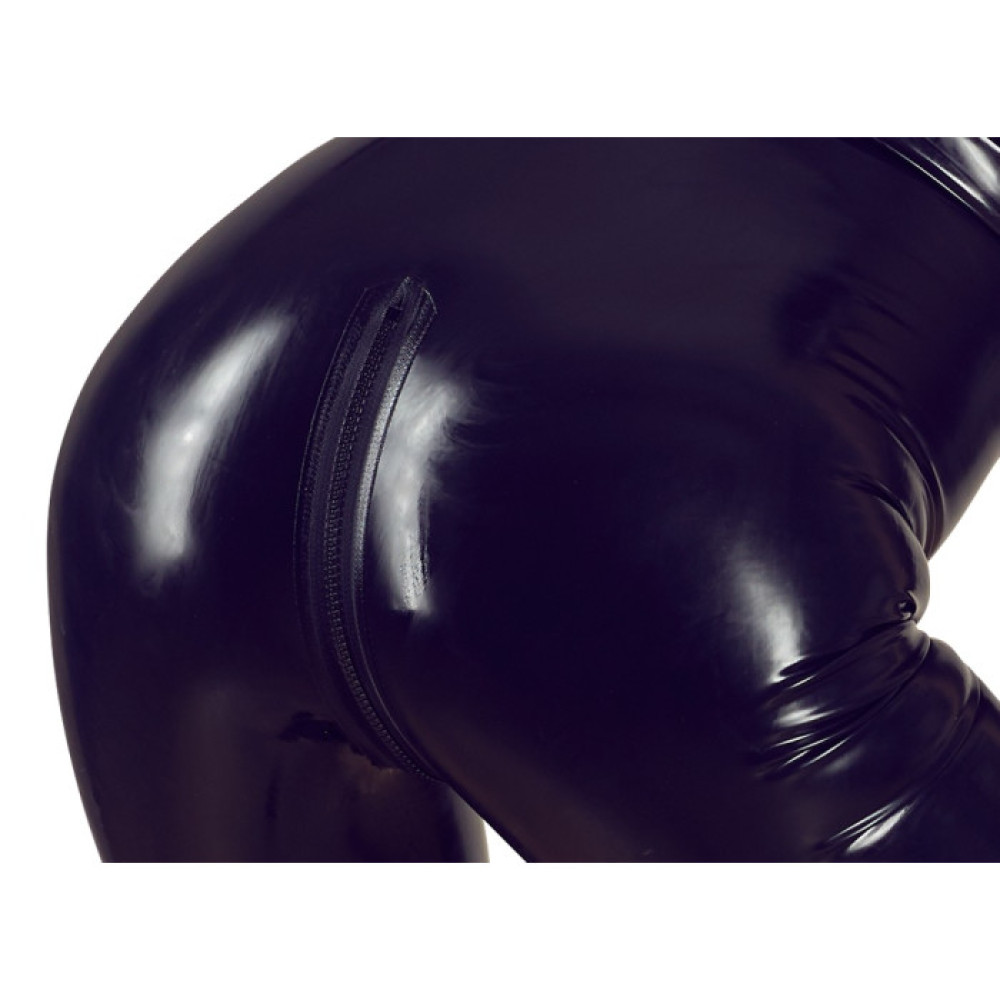 Комбинезон эротический LateX XXL на молнии, латекс, черный, фото №5 — секс шоп Украина, NO TABOO