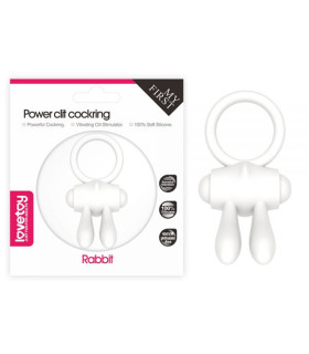 Эрекционное кольцо с вибропулей Lovetoy, белое, 7.5 х 2.5 см - No Taboo