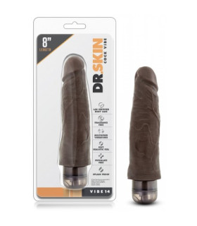 Вибратор реалистичный Dr. Skin Cock Vibe, коричневый, 17 х 4 см - No Taboo