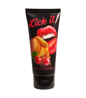 Оральный лубрикант Lick It Wildkirsch со вкусом вишни, 100 мл - No Taboo
