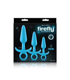 Набор анальных пробок Firefly Prince, голубые, S/M/L - No Taboo