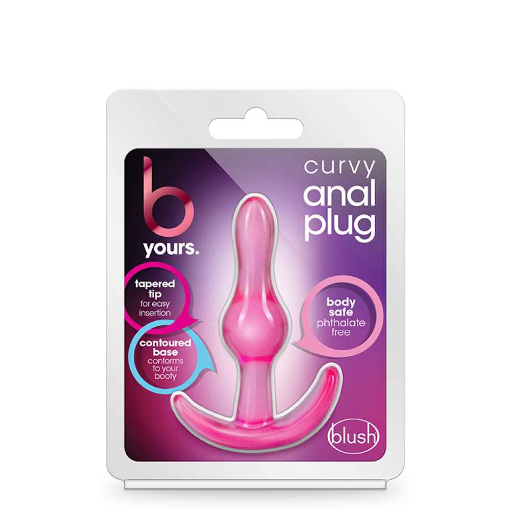 Анальная пробка Blush B Yours розовая, 8.9 х 2.5 см фото №2 — секс игрушки: Украина, NO TABOO