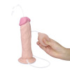 Фаллоимитатор реалистичный с семяизвержением Soft Ejaculation, бежевый, 21.6 х 4.4 см фото №2 — секс игрушки: Украина, NO TABOO