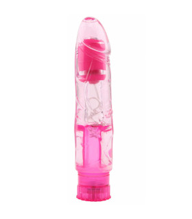 Вибратор реалистичный Crystal Jelly, розовый, 16.2 х 3.5 см - No Taboo