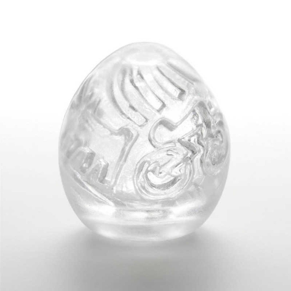 Мастурбатор Tenga Keith Haring Egg Street, прозрачный фото №2 — секс игрушки: Украина, NO TABOO