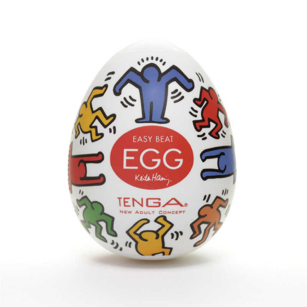 Мастурбатор Tenga Keith Haring Egg Dance, прозрачный фото №0 — секс игрушки: Украина, NO TABOO