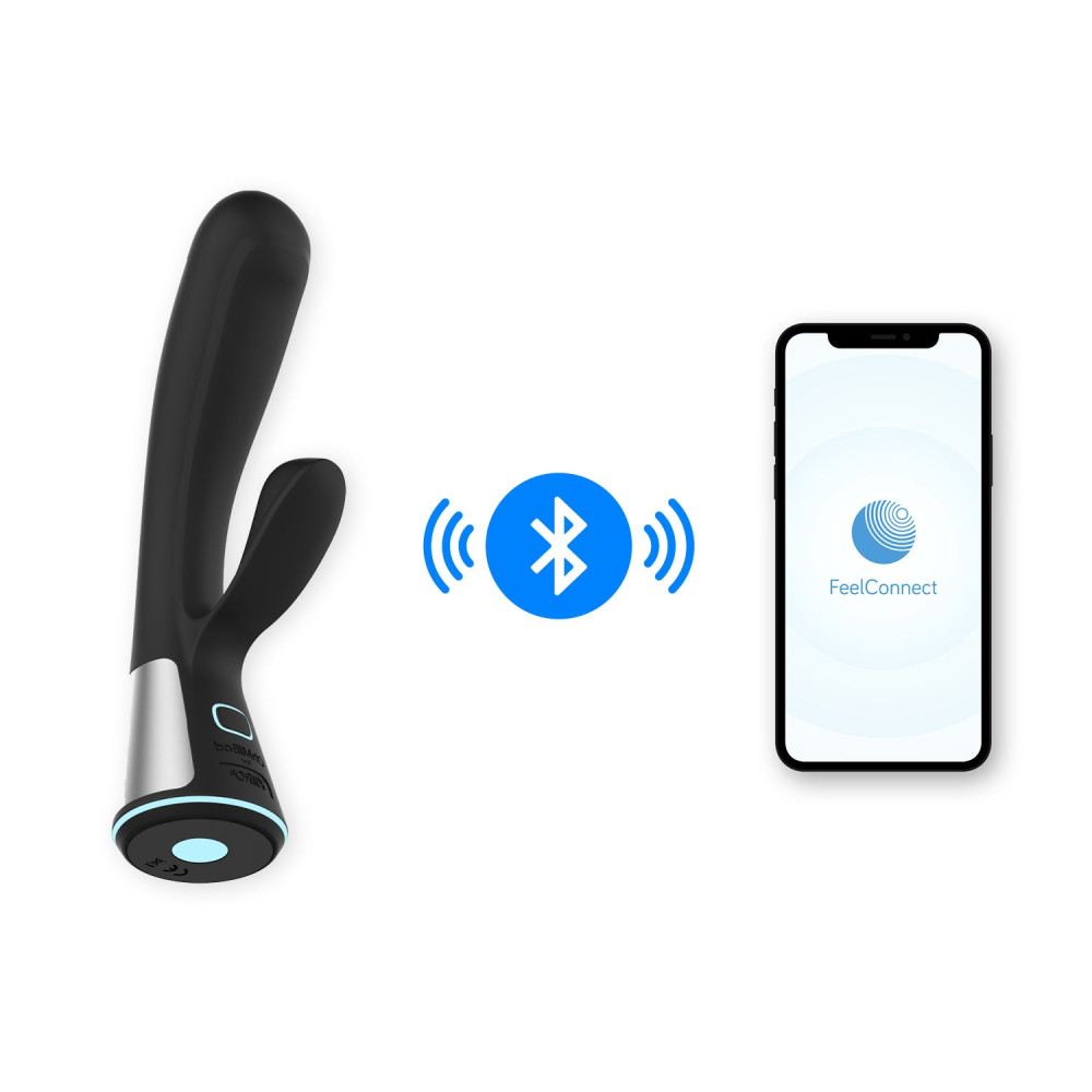 Вибратор-кролик Ohmibod Fuse с интерактивным подключением, черный, 18 х 3.4 см фото №2 — секс игрушки: Украина, NO TABOO