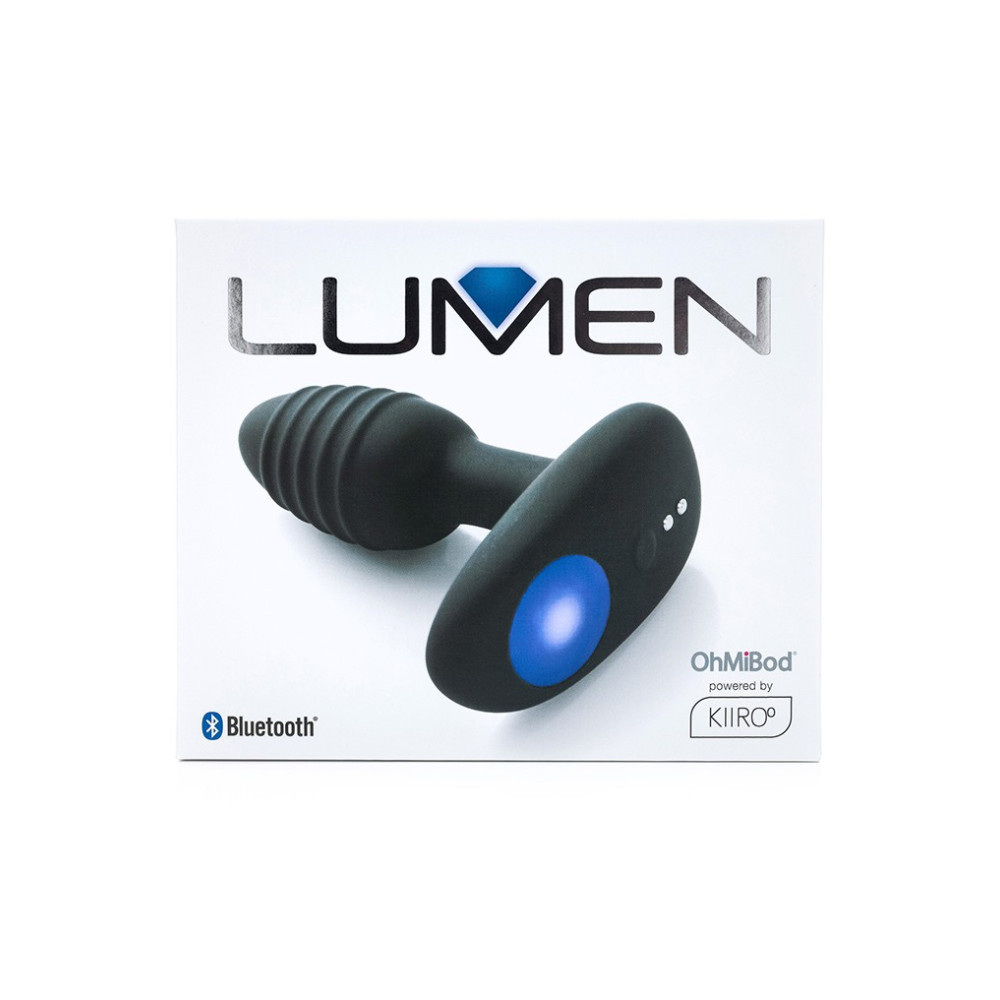 Интерактивная анальная пробка Lumen Kiiroo, черная, 10 х 3.3 см фото №2 — секс игрушки: Украина, NO TABOO