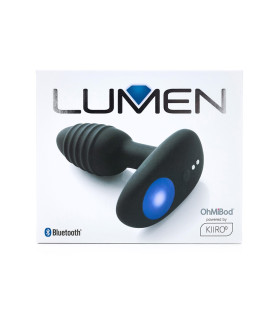 Интерактивная анальная пробка Lumen Kiiroo, черная, 10 х 3.3 см - No Taboo