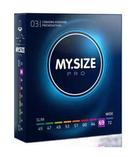 Презервативы латексные My.Size Extra Large 69 мм, 3 шт - No Taboo