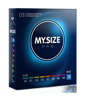 Презервативи латексні My.Size Extra Large 72 мм, 3 шт - No Taboo