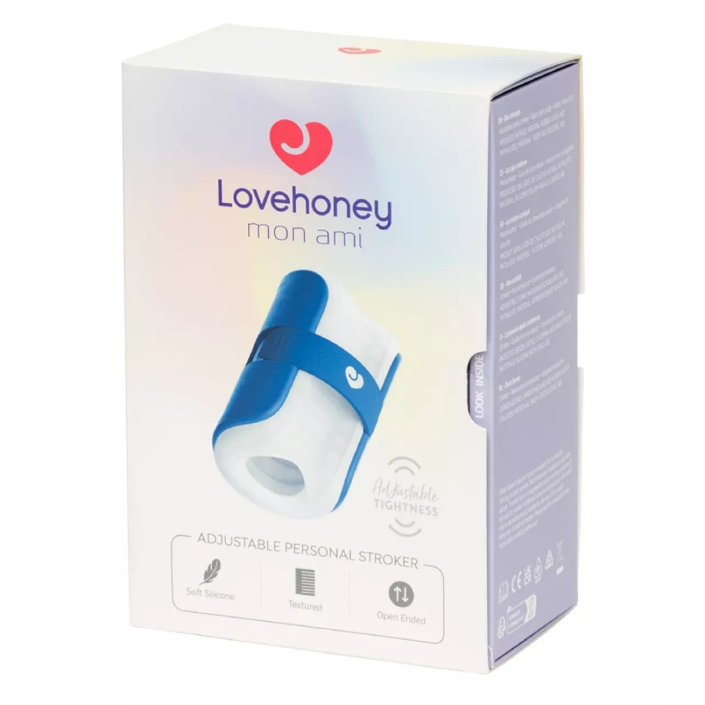 Мастурбатор Lovehoney mon ami, голубой, 11.4 см фото №2 — секс игрушки: Украина, NO TABOO